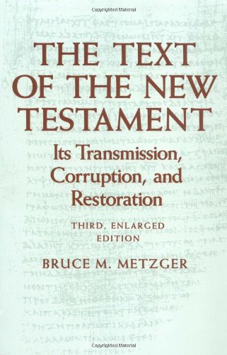 The text of the New Testament Cover