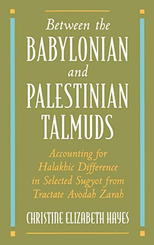 Between the Babylonian and Palestinian Talmuds Cover