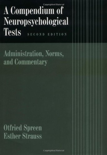 A compendium of neuropsychological tests Cover