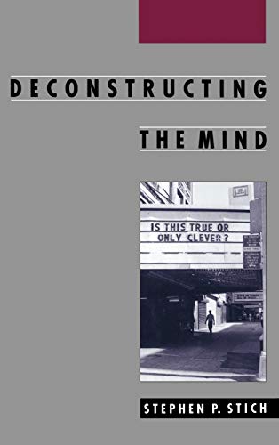 Deconstructing the mind Cover