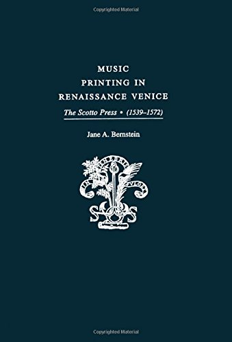 Music printing in Renaissance Venice Cover