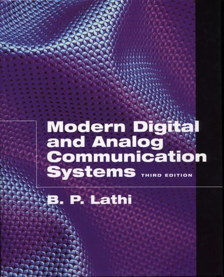 Modern digital and analog communication systems Cover