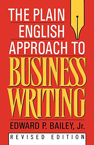 The plain English approach to business writing Cover