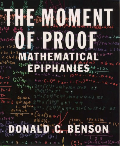 The moment of proof Cover