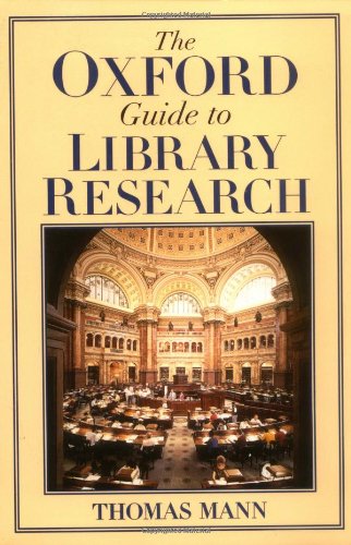 The Oxford guide to library research Cover