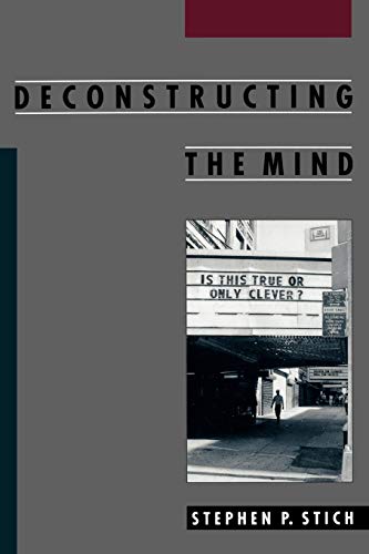 Deconstructing the Mind Cover