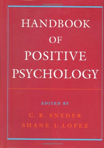 Handbook of positive psychology Cover