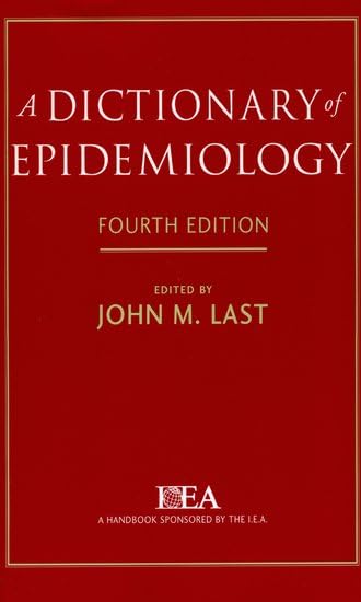 A dictionary of epidemiology Cover