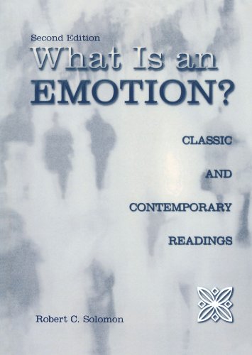 What is an emotion? Cover