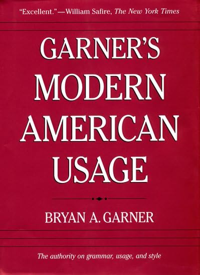 Garner's modern American usage Cover