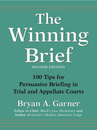 The winning brief Cover