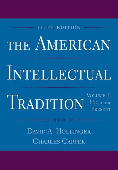 The American intellectual tradition Cover