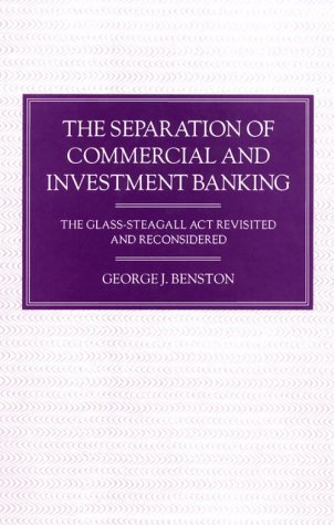 The separation of commercial and investment banking Cover