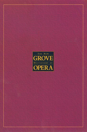 The New Grove Dictionary of Opera Cover
