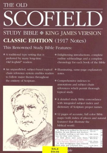 The Old ScofieldRG Study Bible, KJV, Classic Edition (Thumb-Indexed, Navy) Cover