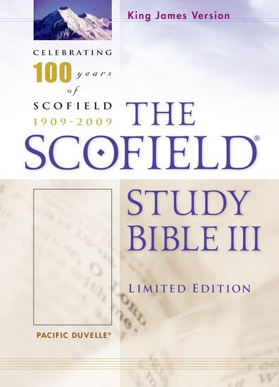 Scofield Study Bible III King James Version, Centennial Edition Cover