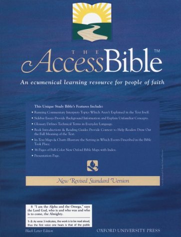 The Access Bible, New Revised Standard Version (Bonded Leather Black 9871) Cover