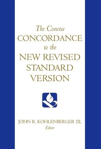 The Concise Concordance to the New Revised Standard Version Cover