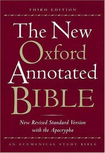The New Oxford Annotated Bible with the Apocrypha, Third Edition, New Revised Standard Version Cover