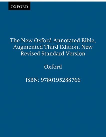 The New Oxford Annotated Bible, Augmented Third Edition, New Revised Standard Version Cover