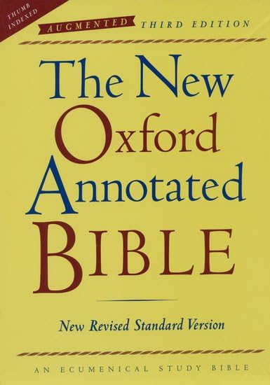 The New Oxford Annotated Bible, Augmented Third Edition, New Revised Standard Version Cover