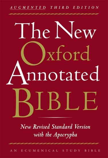 The New Oxford Annotated Bible with the Apocrypha, Augmented Third Edition, New Revised Standard Version Cover