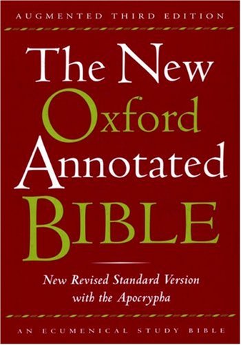 The New Oxford Annotated Bible with the Apocrypha, Augmented Third Edition, New Revised Standard Version, Indexed Cover