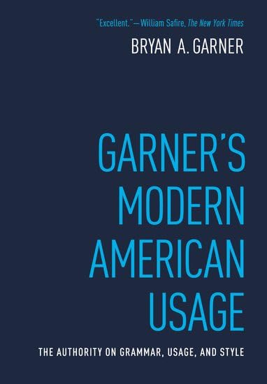 Garner's Modern American Usage Cover