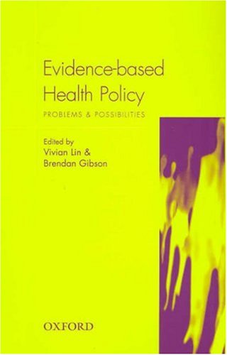 Evidence-based health policy Cover