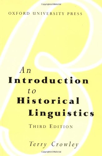 An introduction to historical linguistics Cover