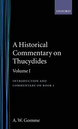 An Historical Commentary on Thucydides  Volume 1. Introduction, and Commentary on Book I Cover