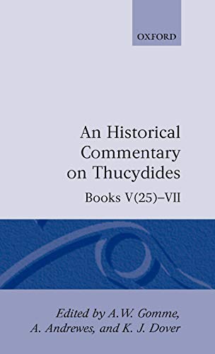 An Historical Commentary on Thucydides Volume 4. Books V(25)-VII Cover