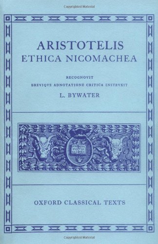 Aristotelis Ethica Nicomachea Cover