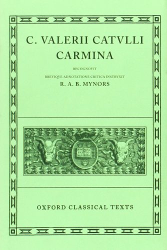 Carmina (Oxford Classical Texts Ser) Cover