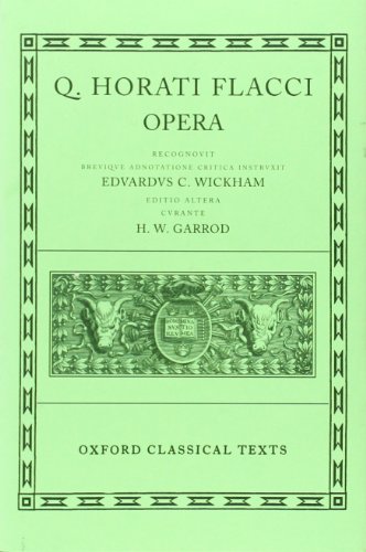 Q. Horati Flacci Opera Cover
