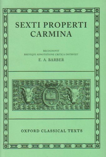 Carmina (Oxford Classical Texts Ser) Cover