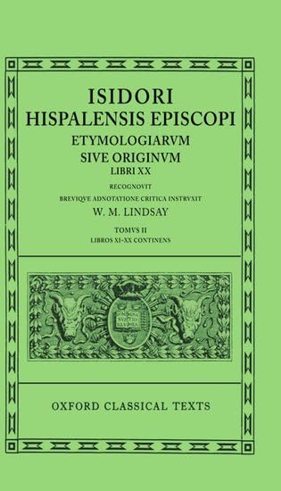 Etymologiarum sive Originum Libri XX: Volume II Cover