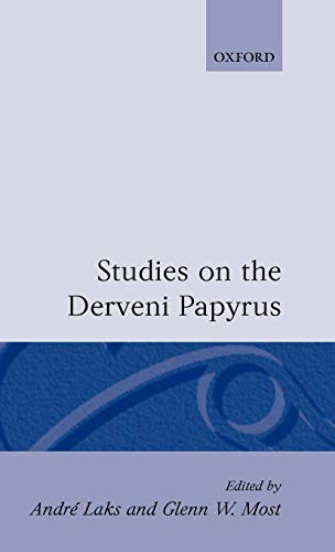 Studies on the Derveni papyrus Cover