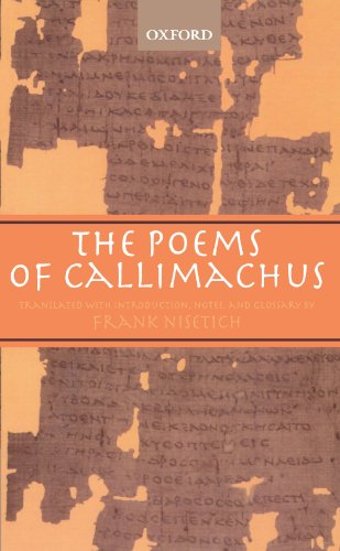The poems of Callimachus Cover