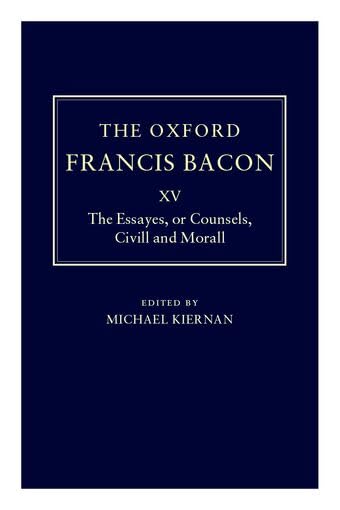 The  essayes or counsels, civill and morall Cover