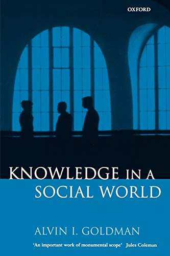 Knowledge in a social world Cover