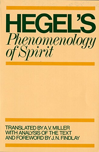 Phenomenology of spirit Cover
