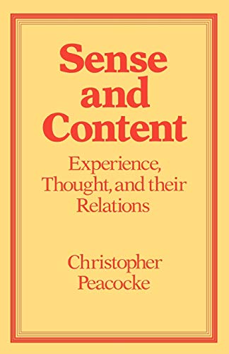 Sense and content Cover