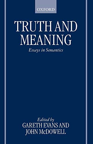 Truth and Meaning Cover