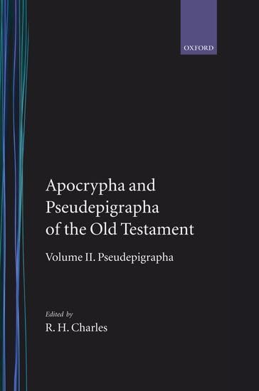 Apocrypha and Pseudepigrapha of the Old Testament Cover