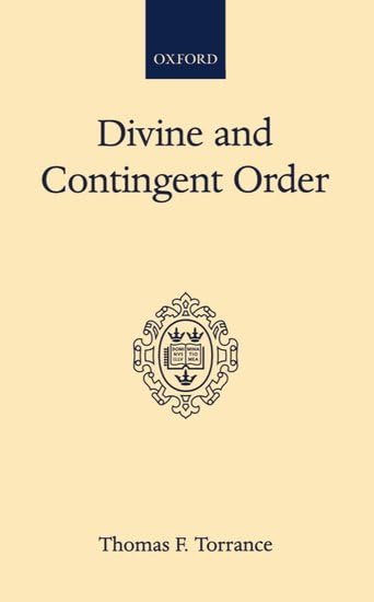 Divine and contingent order Cover