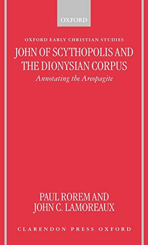 John of Scythopolis and the Dionysian corpus Cover