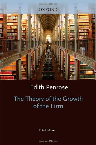 The theory of the growth of the firm Cover