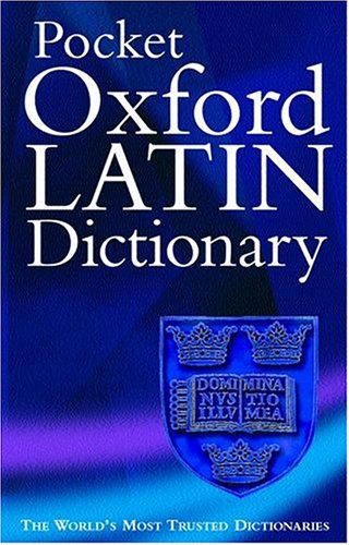 The pocket Oxford Latin dictionary Cover