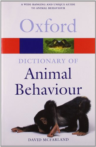 DICTIONARY OF ANIMAL BEHAVIOUR. Cover